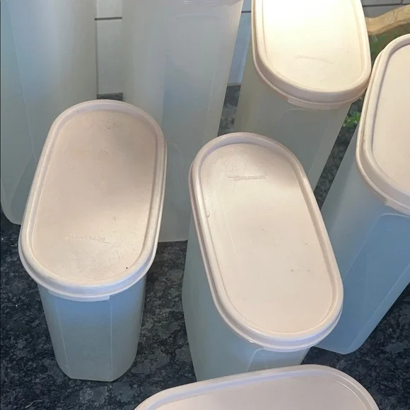 Vintage Tupperware Modular Mates. Stacking set of 8 containers